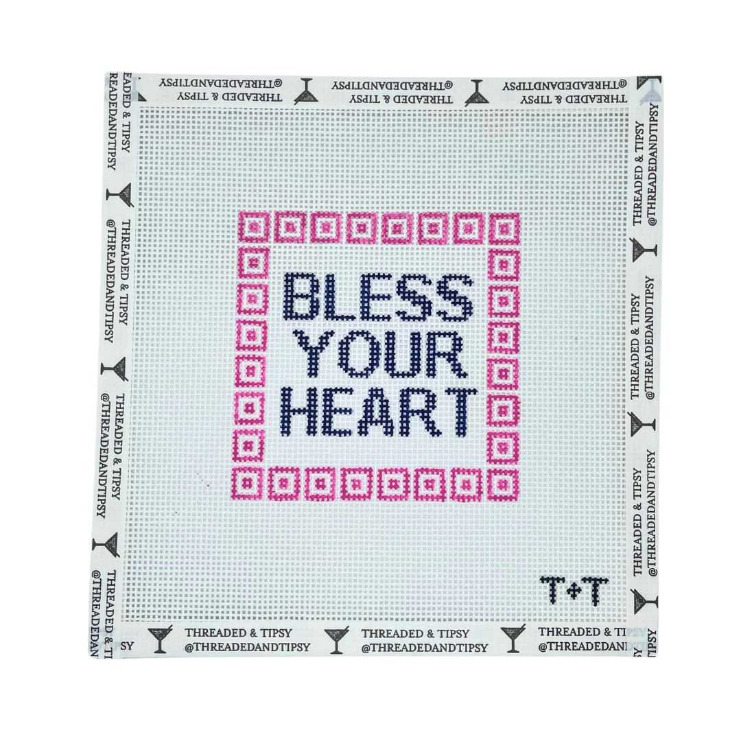 Bless Your Heart Needlepoint Canvas