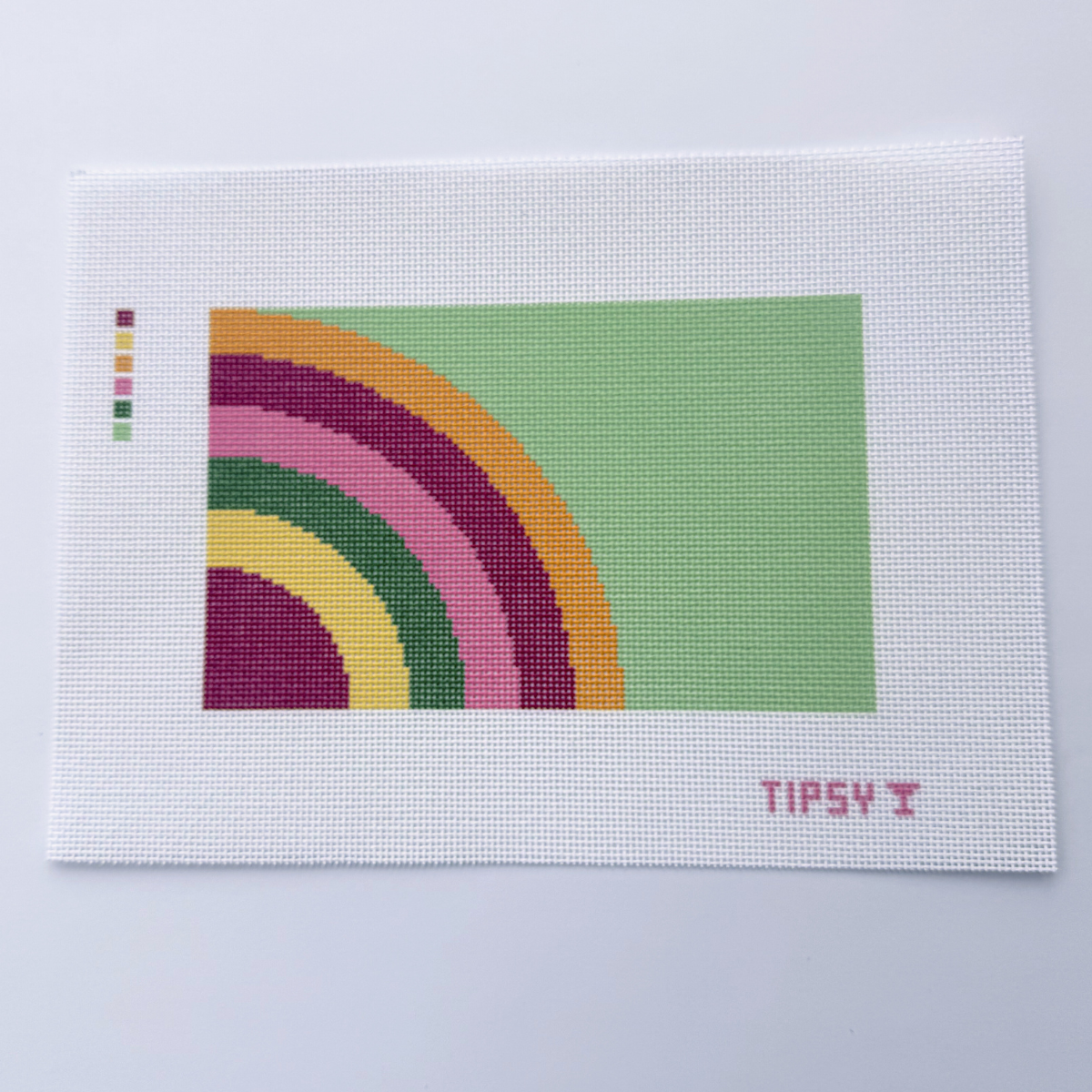 Rainbow Purse Insert Needlepoint Canvas