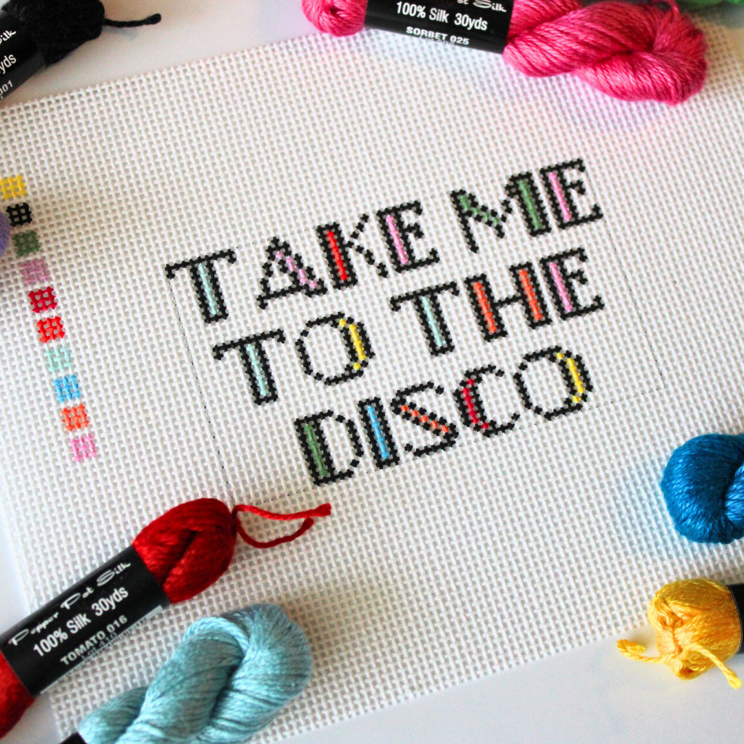 Take Me to the Disco Needlepoint Canvas