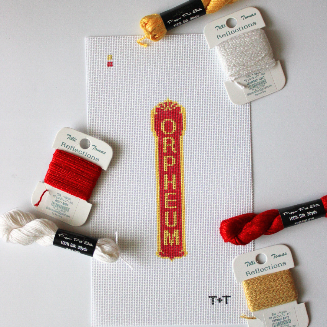 Pre-Order: Memphis Theater Needlepoint Canvas
