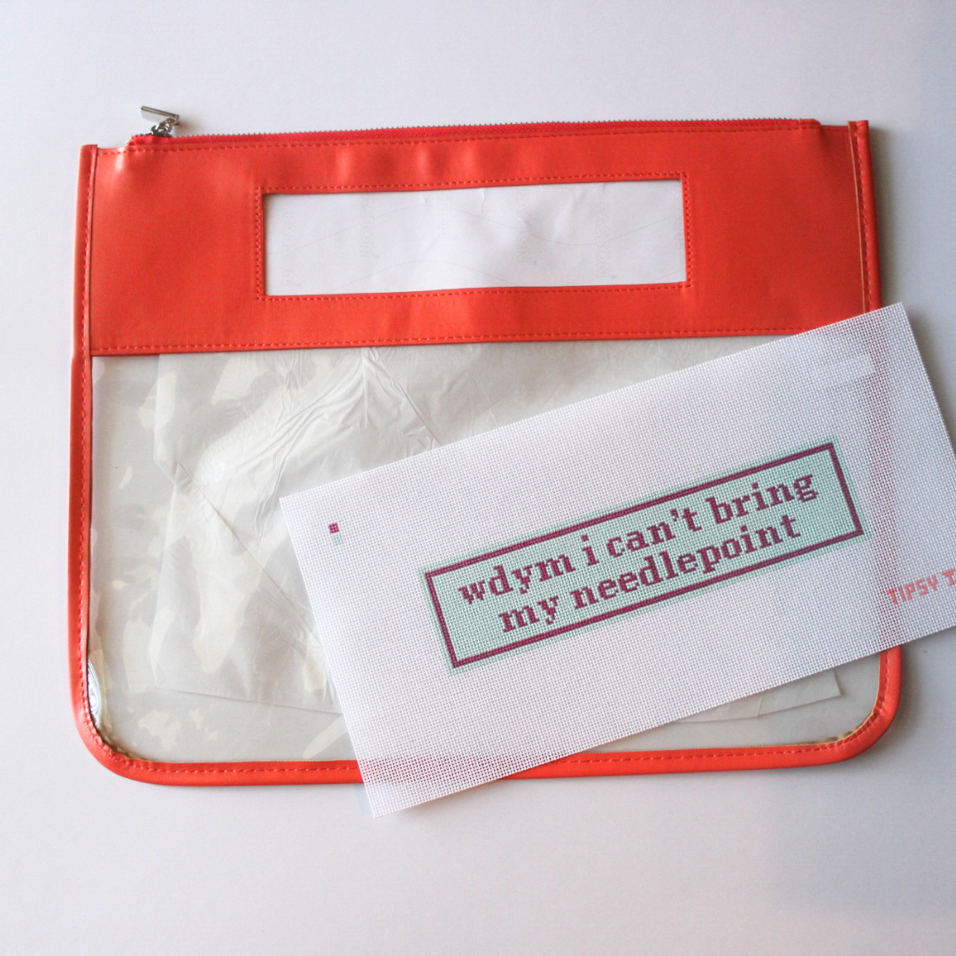 Self-Finishing Dark Peach Leather Project Bag