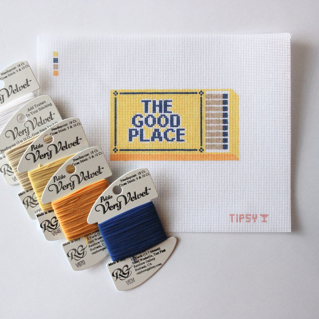The Good Place Match Box Needlepoint Canvas