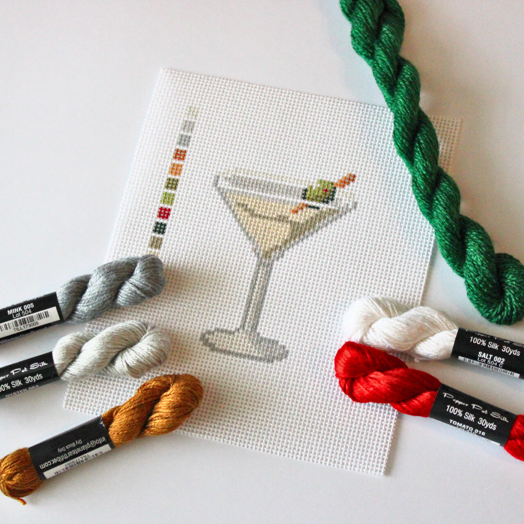 Dirty Martini Needlepoint Canvas