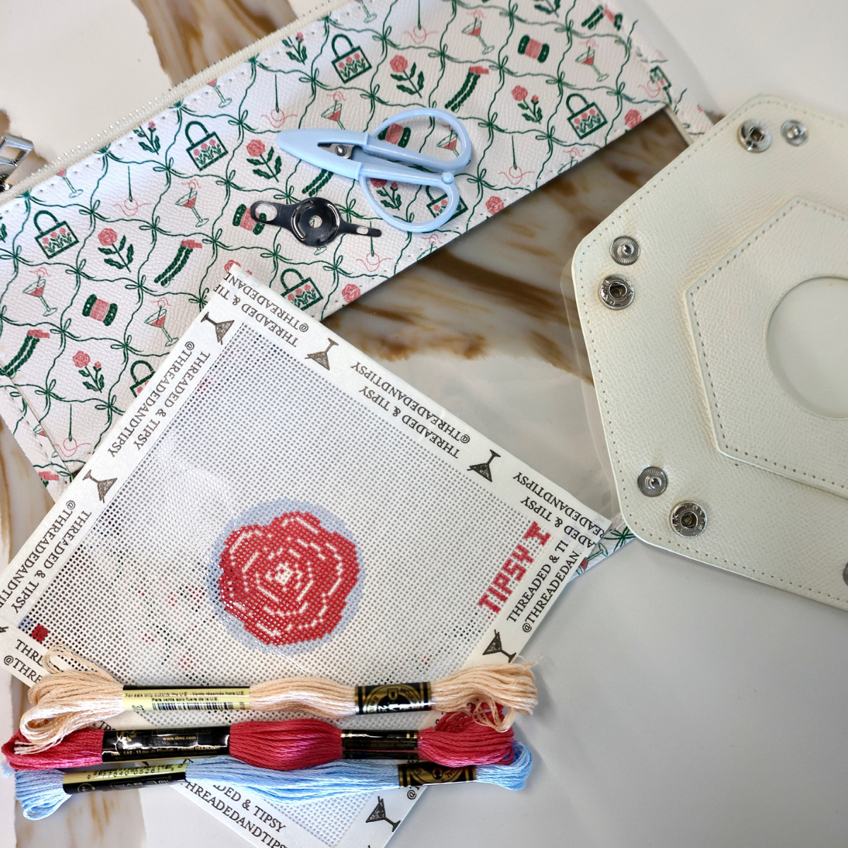 Peony Needlepoint Beginner Kit