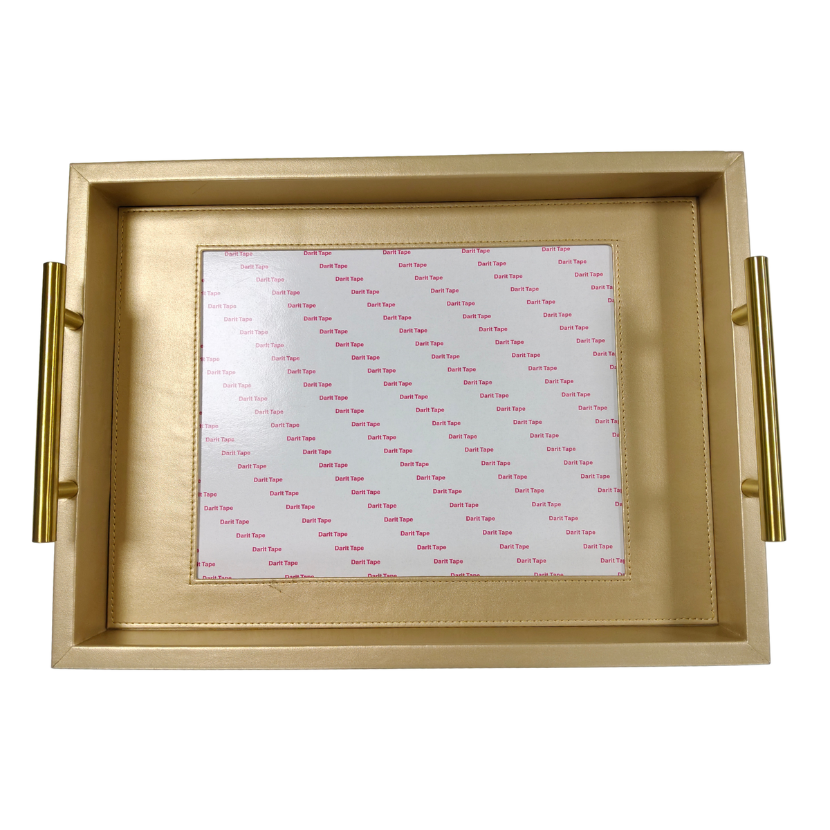Pre-Order: Gold Rectangle Self-Finishing Leather Tray