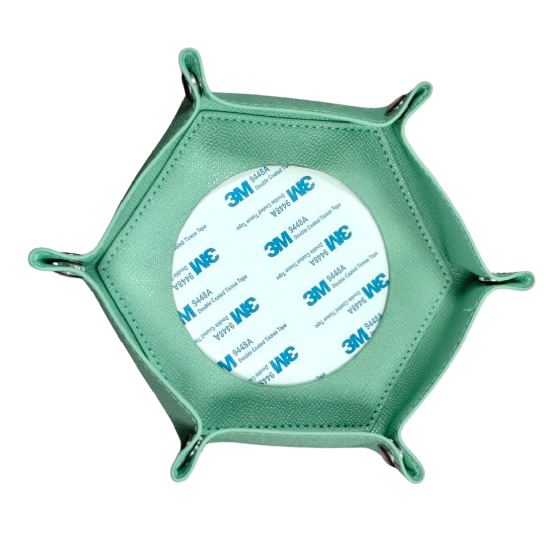 Pre-Order: Self-Finishing Needlepoint Snap Tray in Mint