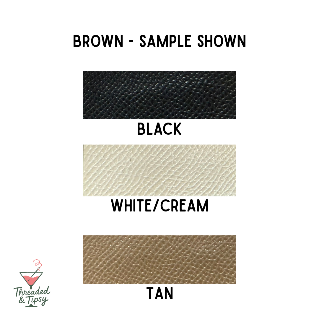 Needlepoint Self-Finishing Leather Purse