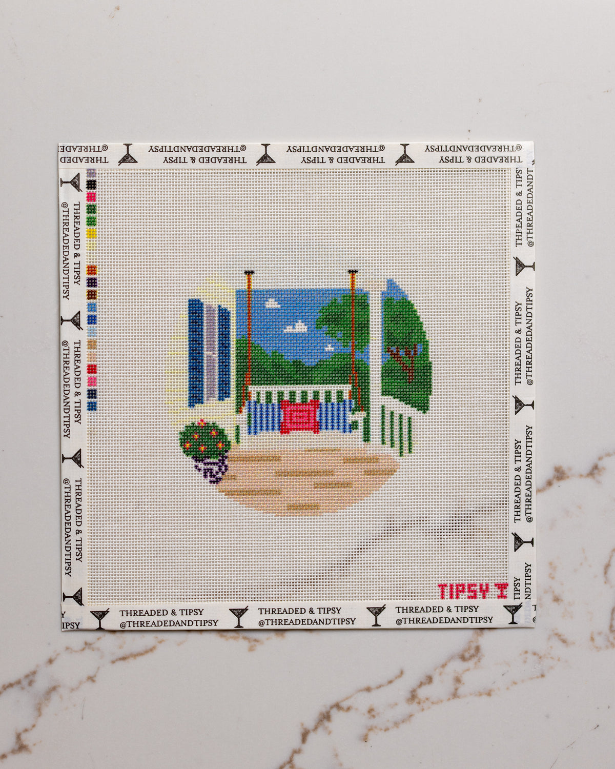 Pre-Order: Porch Swing Needlepoint Canvas