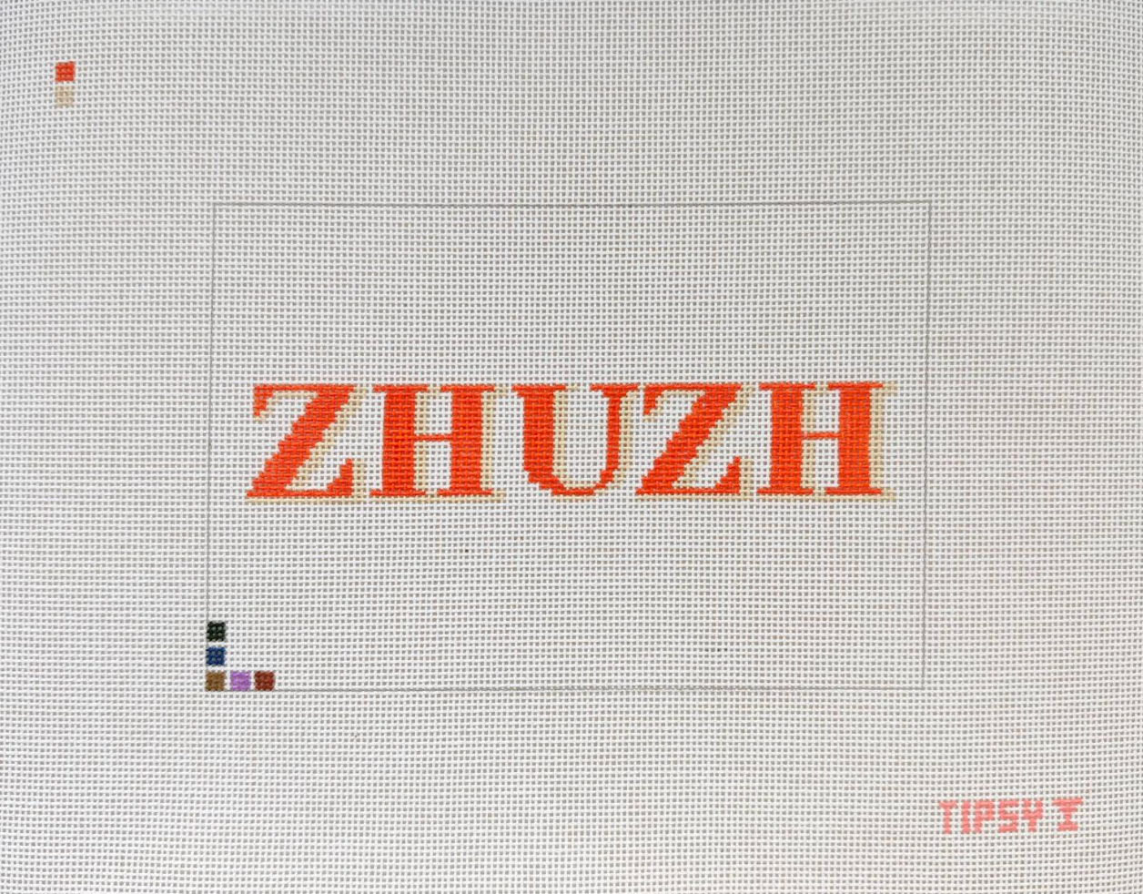 Zhuzh Pillow Needlepoint Canvas
