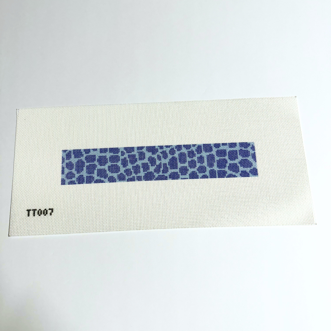 Blue Reptile Key Fob Needlepoint Canvas