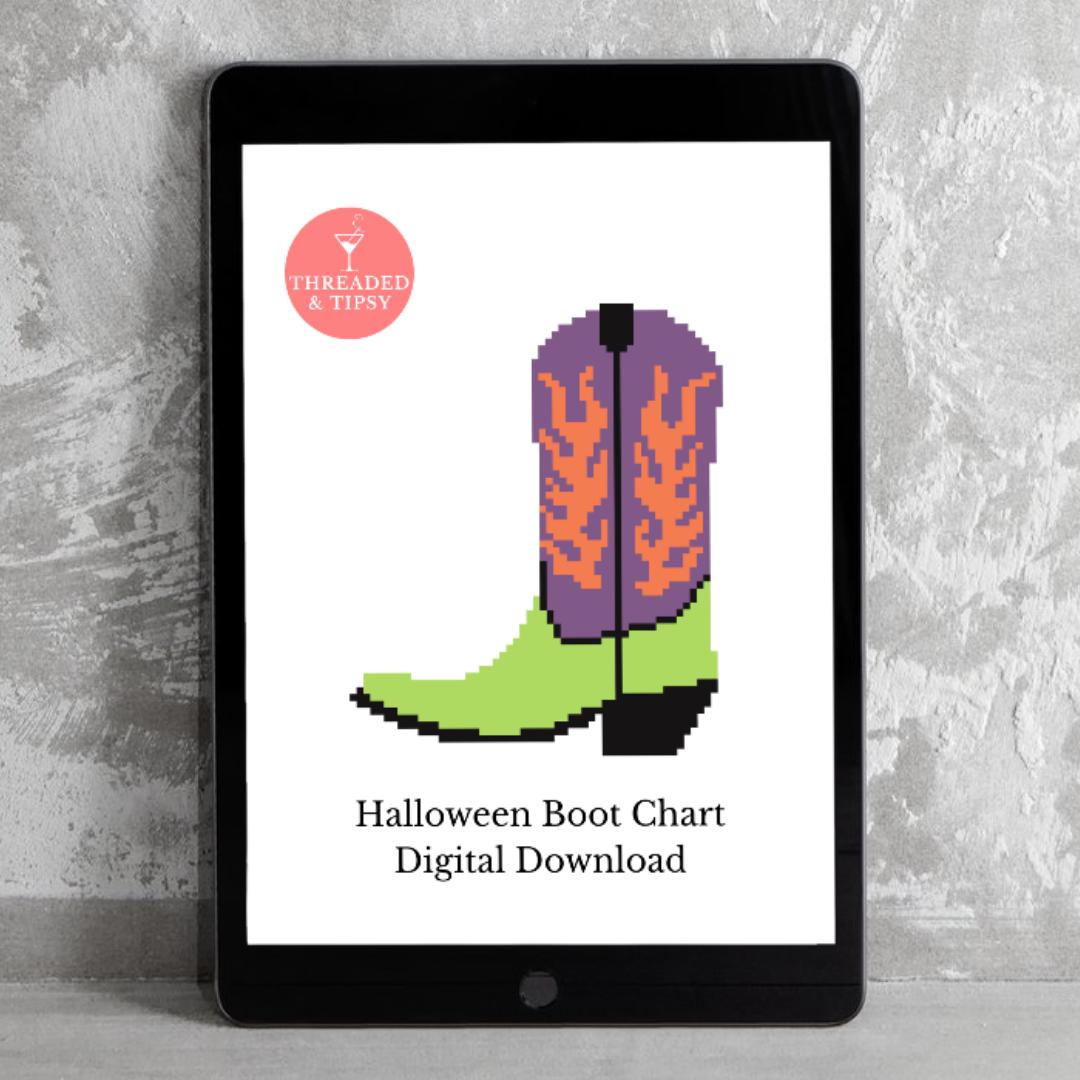 Halloween Cowboy Boot Chart