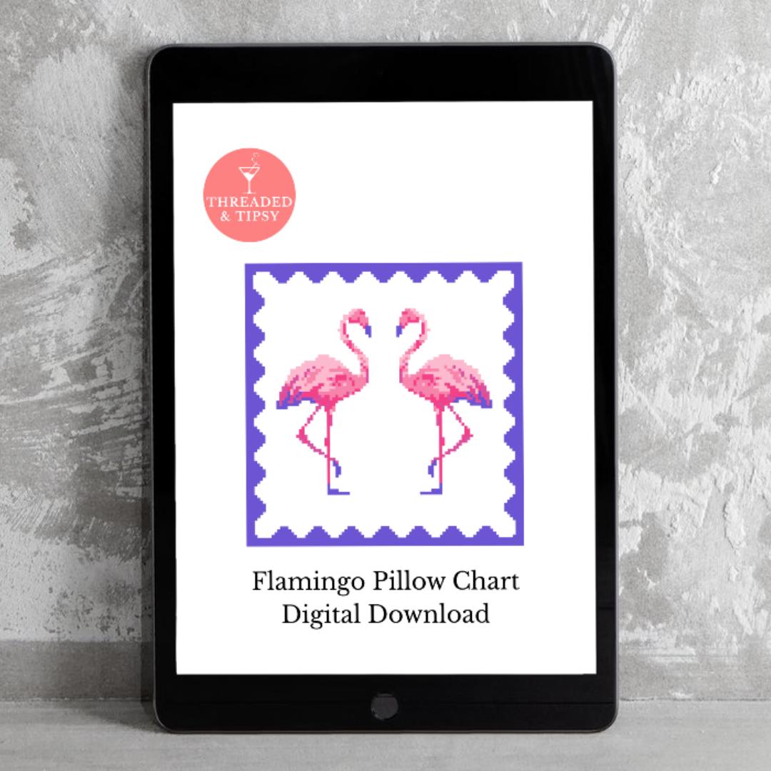 Flamingo Pillow Chart