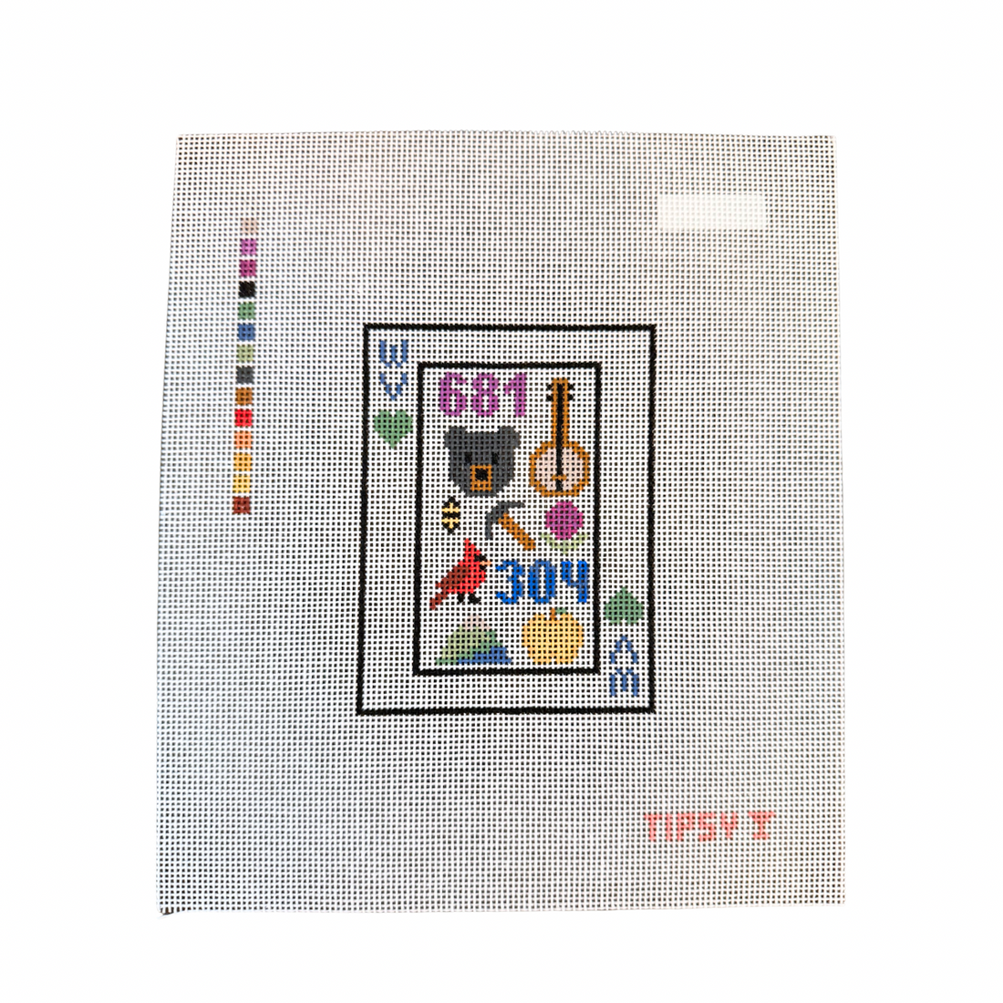 WV Playing Card Needlepoint Canvas