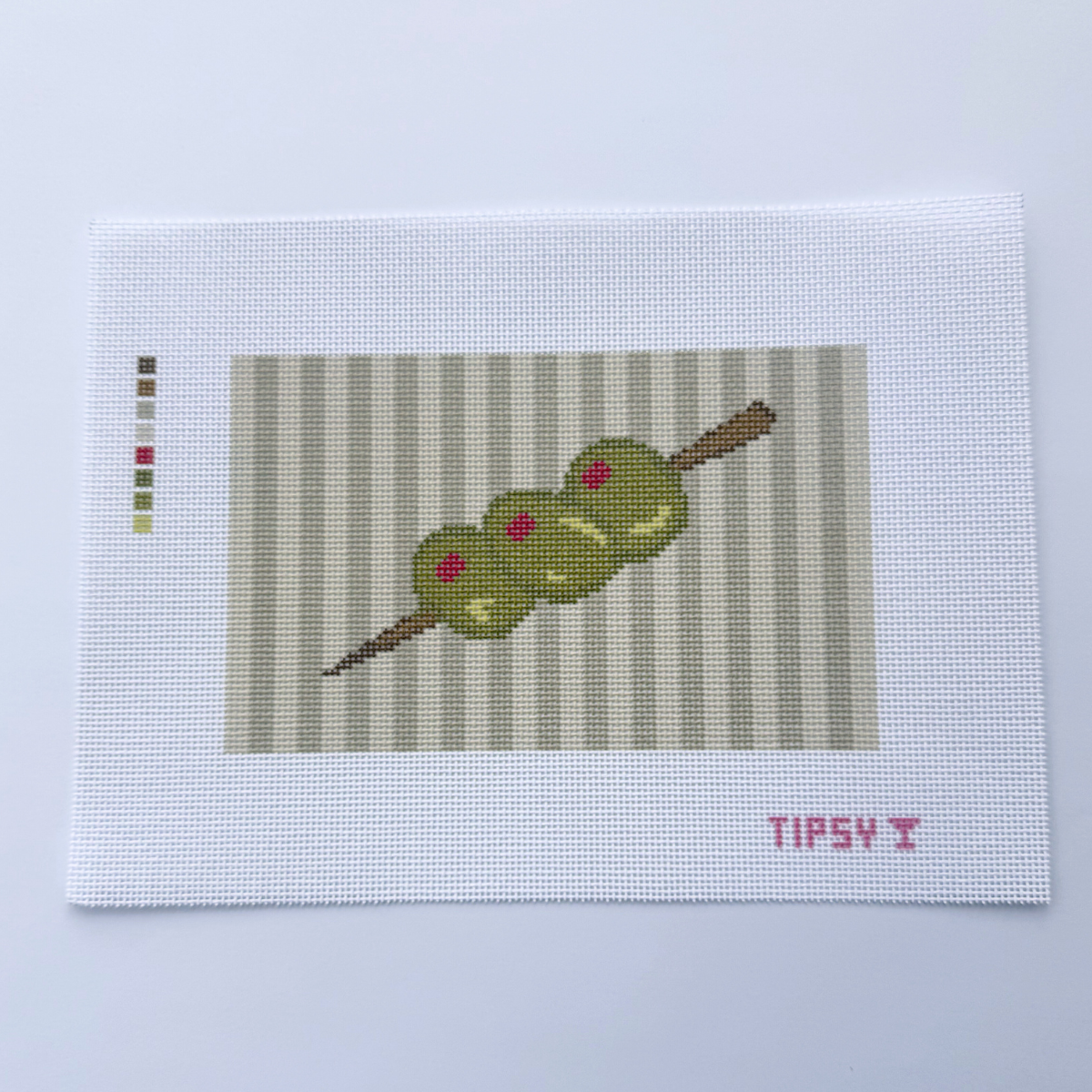 Martini Olives Purse Insert Needlepoint Canvas