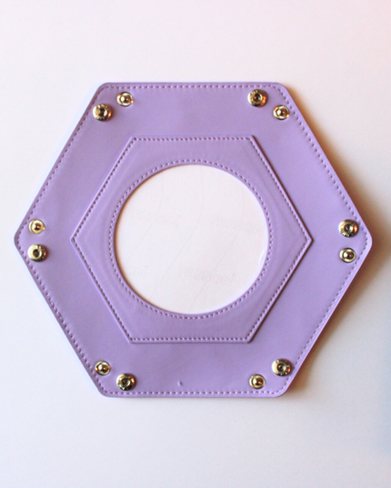 Self-Finishing Purple Hexagon Snap Tray