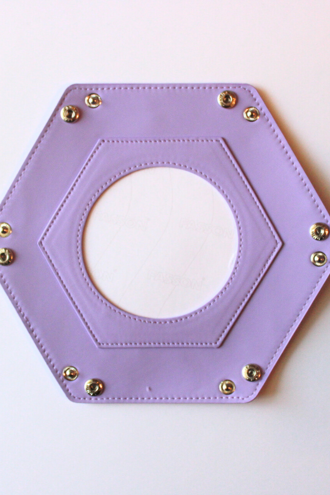 Self-Finishing Purple Hexagon Snap Tray