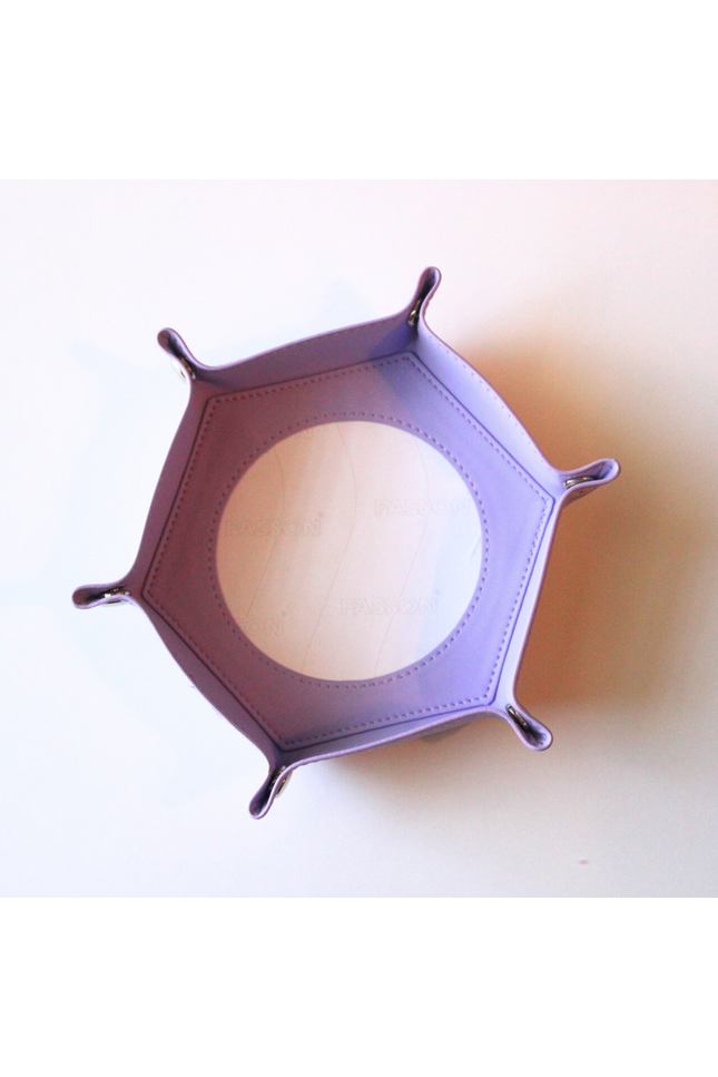 Self-Finishing Purple Hexagon Snap Tray
