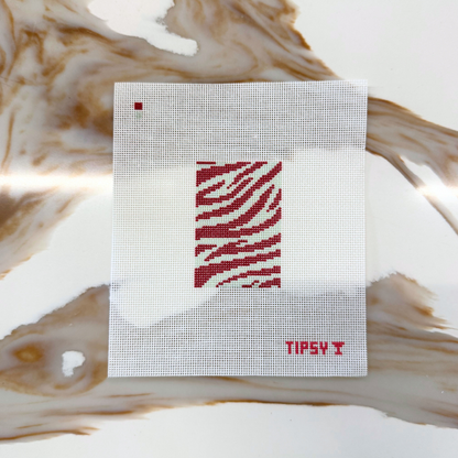 Zebra 2x3 inch Needlepoint Canvas