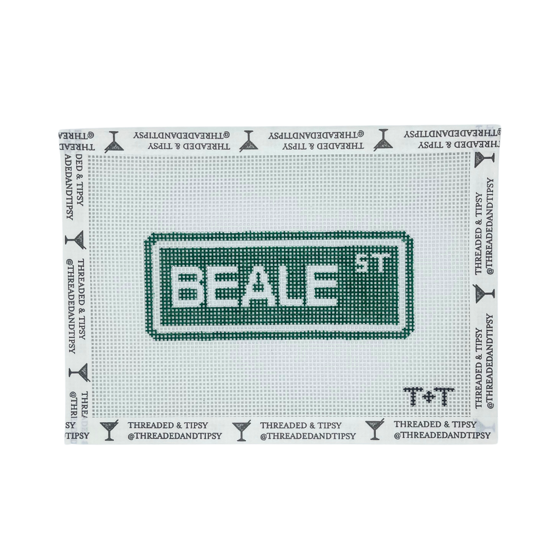 Pre-Order: Beale St Street Sign Needlepoint Canvas