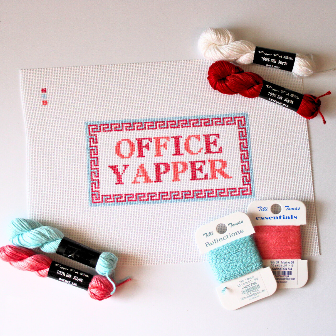Pre-Order: Office Yapper Needlepoint Canvas