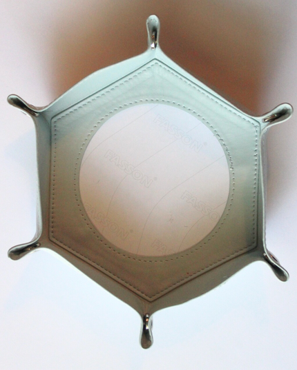 Self-Finishing Blue Hexagon Snap Tray