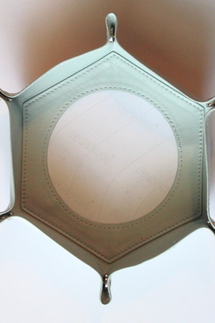Self-Finishing Blue Hexagon Snap Tray