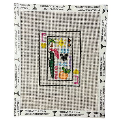 Pre-Order: Florida Playing Card Needlepoint Canvas