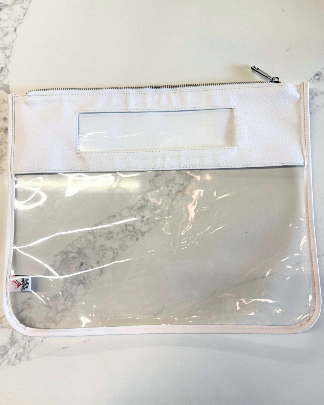 Pre-Order: Self-Finishing White Leather Project Bag