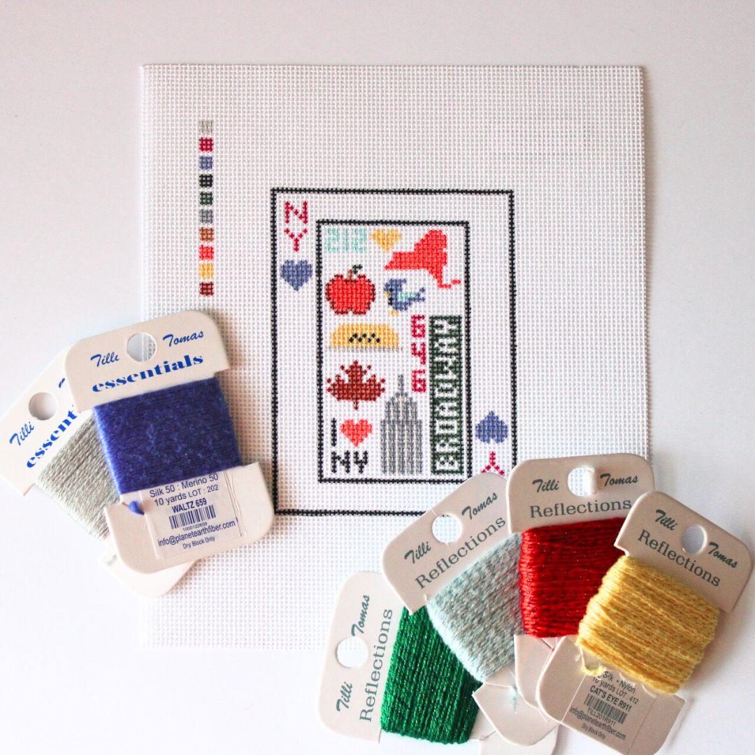 Pre-Order: NY Playing Card Needlepoint Canvas