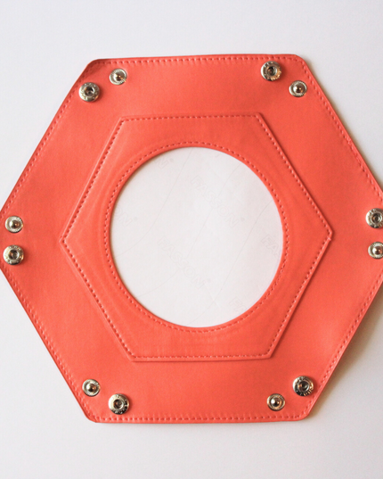 Self-Finishing Dark Peach Hexagon Snap Tray