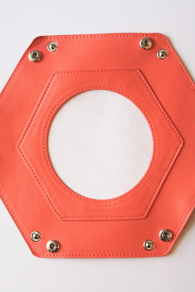 Self-Finishing Dark Peach Hexagon Snap Tray