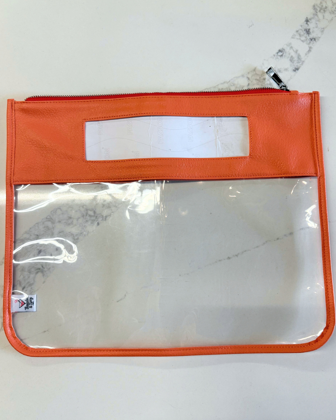 Pre-Order: Self-Finishing Coral Leather Project Bag