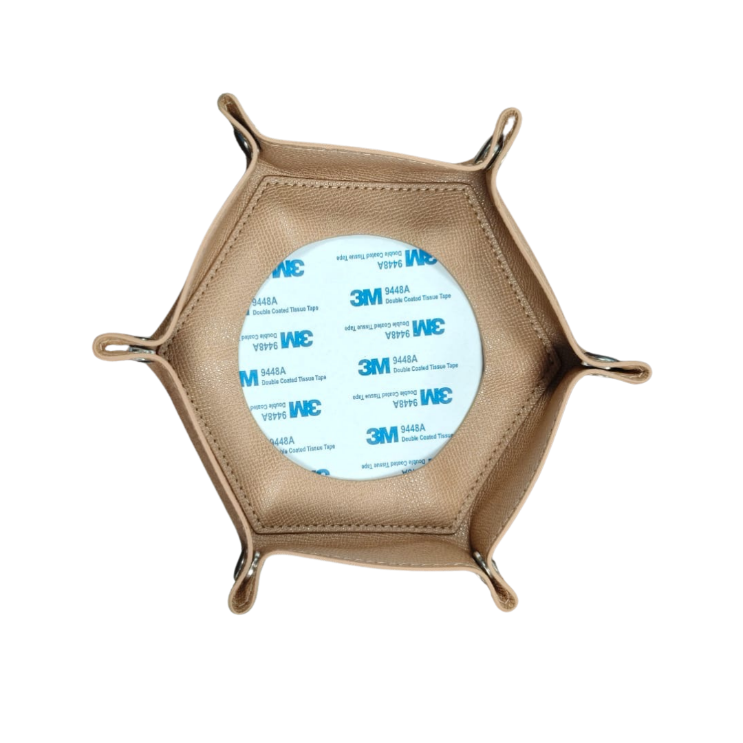 Pre-Order: Self-Finishing Needlepoint Snap Tray in Camel