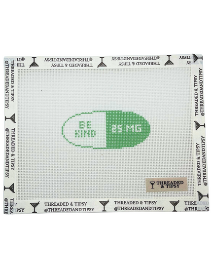 Be Kind Happy Pill Printed Canvas