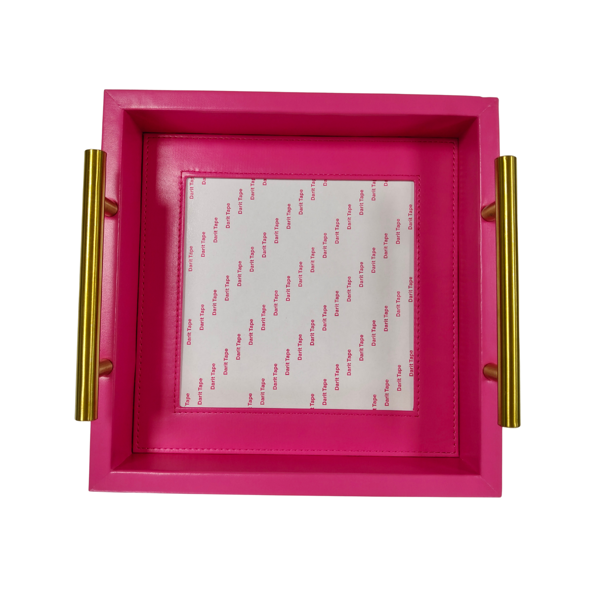 Pre-Order: Hot Pink Square Self-Finishing Leather Tray