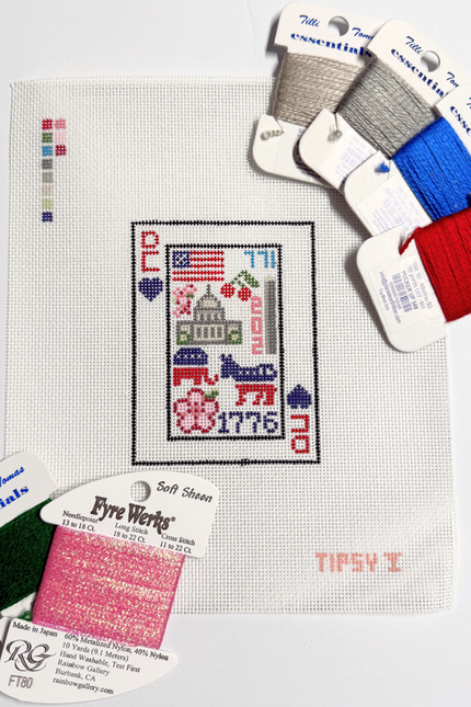 Pre-Order: DC Playing Card Needlepoint Canvas