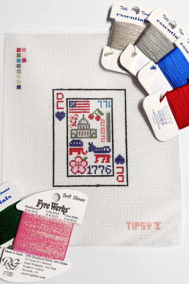 Pre-Order: DC Playing Card Needlepoint Canvas