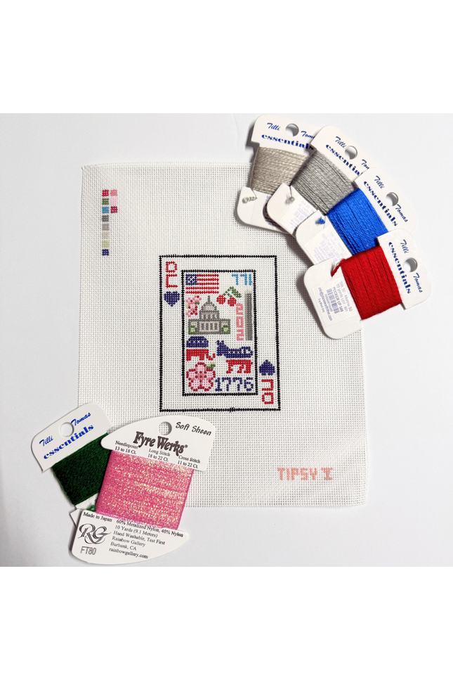 Pre-Order: DC Playing Card Needlepoint Canvas