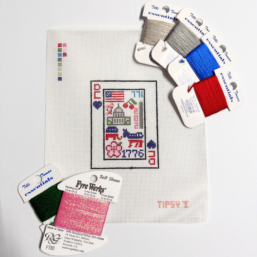 DC Playing Card Needlepoint Canvas
