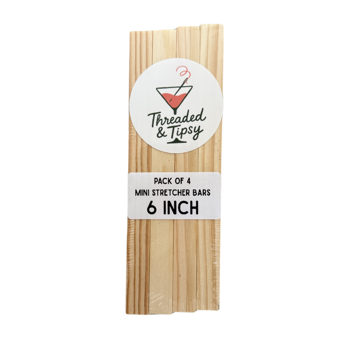 Threaded &amp; Tipsy 6 Inch Needlepoint Stretcher Bars (4 Pack)