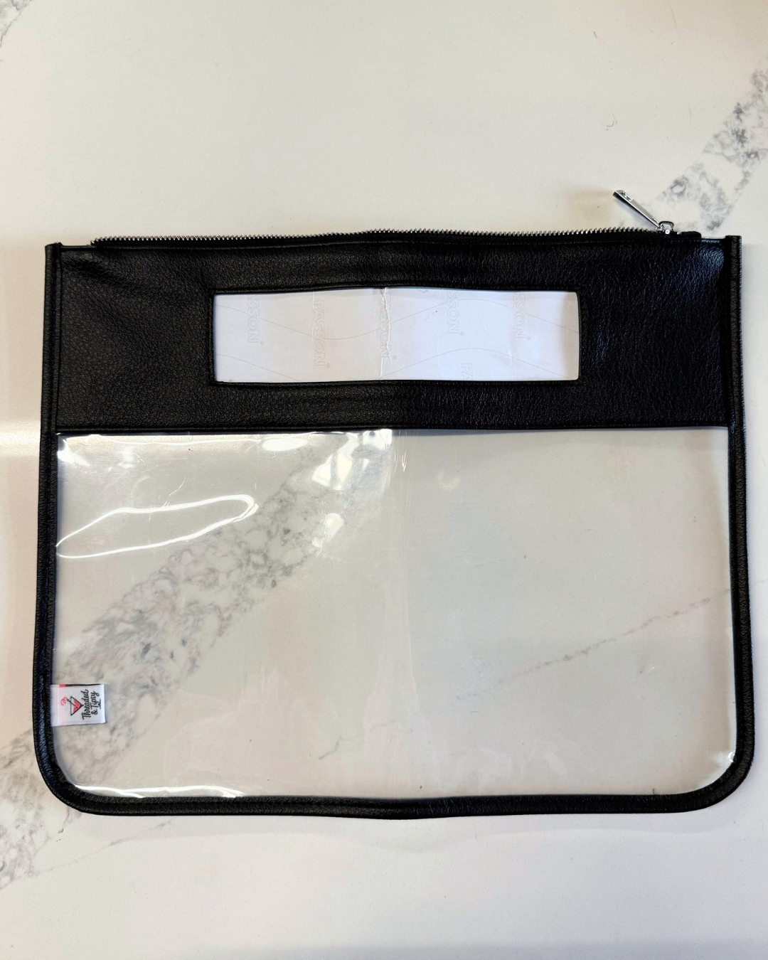 Pre-Order: Self-Finishing Black Leather Project Bag