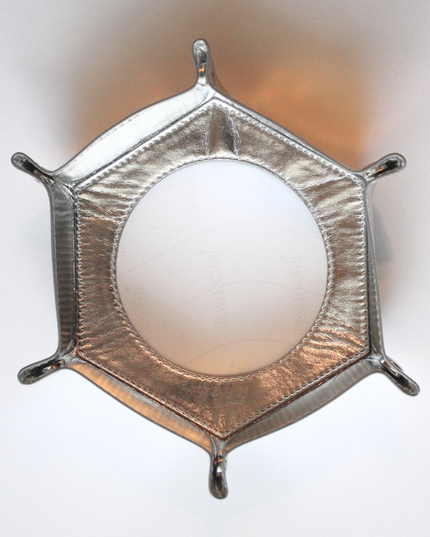 Self-Finishing Silver Hexagon Snap Tray