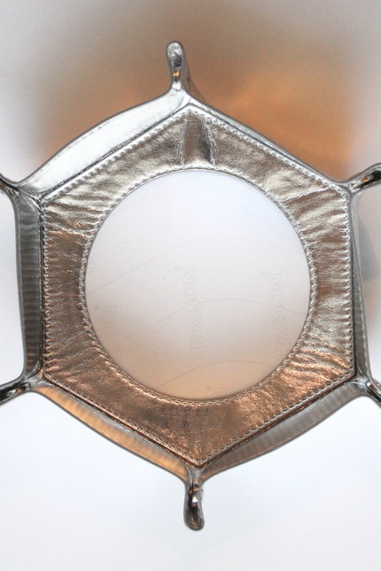 Self-Finishing Silver Hexagon Snap Tray