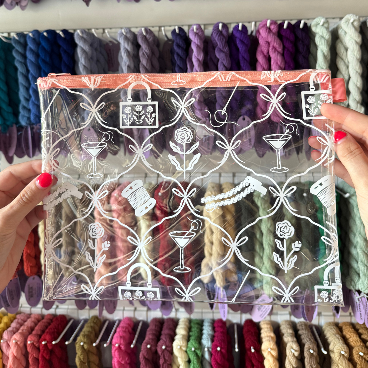 Small Threaded &amp; Tipsy Needlepoint Project Bag