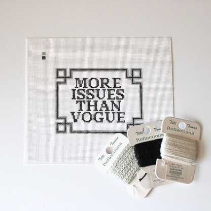 Pre-Order: More Issues Than Vogue Needlepoint Canvas