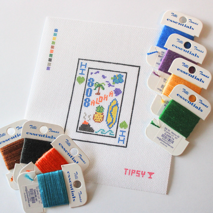 HI Playing Card Needlepoint Canvas