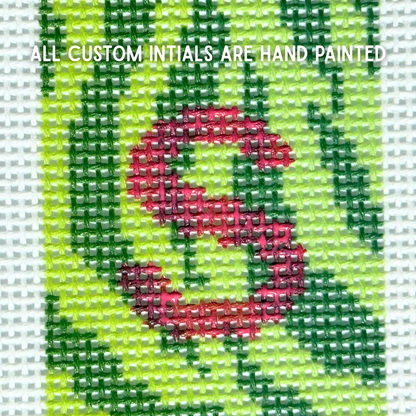 Pink Cheetah Key Fob Needlepoint Canvas