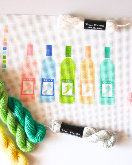 Colorful Wine Bottles