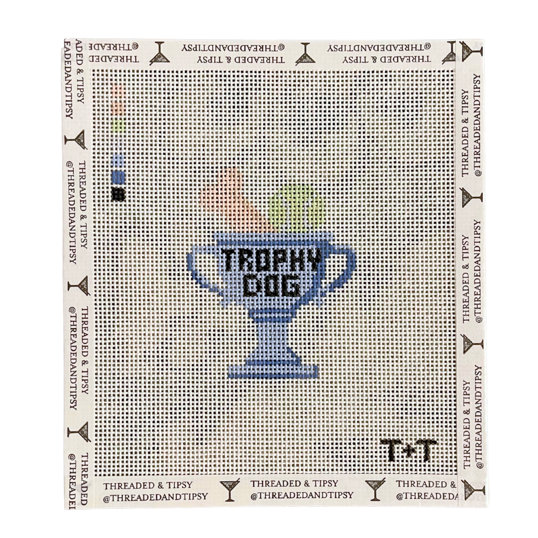 Trophy Dog Needlepoint Canvas