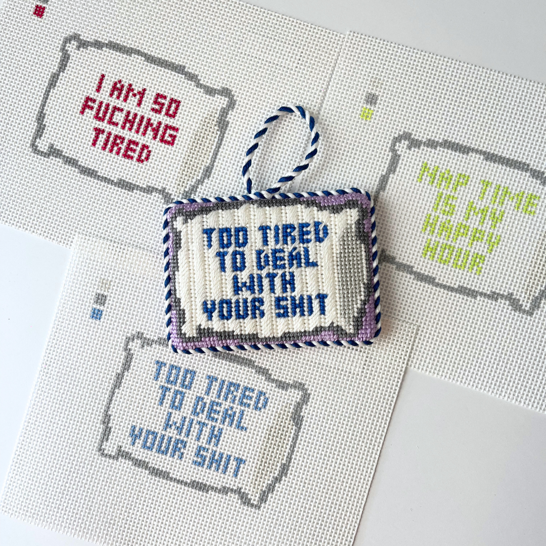 Nap Time is my Happy Hour Needlepoint Canvas